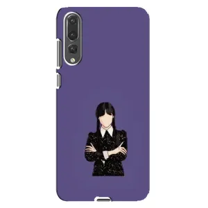 Чехлы Венсдей на Huawei P20 Pro, CLT-L04 Уэнсдей (AlphaPrint) (Уэнздей в черном)