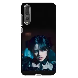 Чехлы Венсдей на Huawei P20 Pro, CLT-L04 Уэнсдей (AlphaPrint) (взгляд Уэнздей)
