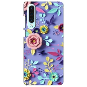 Чохли з квітами для Huawei P30 (VPrint) (Дизайн квітів)