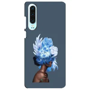 Чехлы (ART) Цветы на Huawei P30 (VPrint) (Квіти на голові)