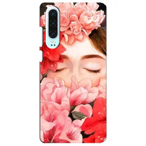 Чехлы (ART) Цветы на Huawei P30 (VPrint) (Очі в квітах)