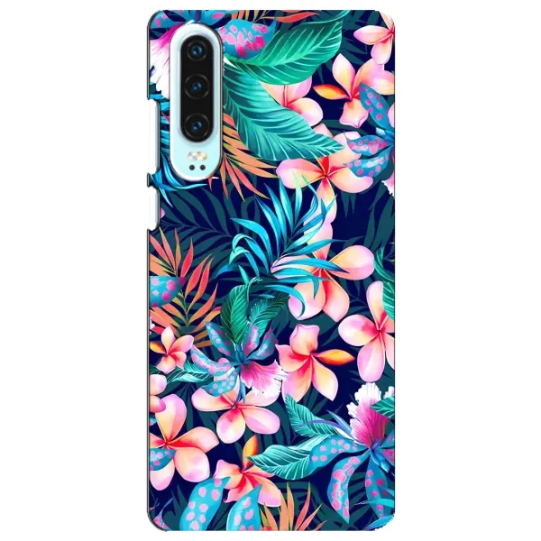 Чохол з принтом «Мальовничі квіти» для Huawei P30