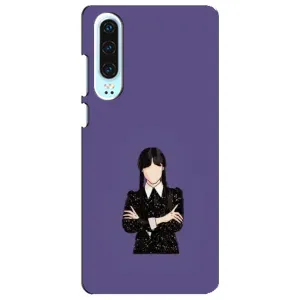 Чохли Венсдей на Huawei P30 Уенсдей (AlphaPrint) (Венздей у чорному)