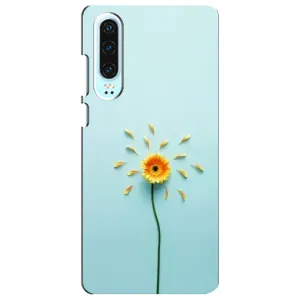 Чохли з квітами для Huawei P30 (VPrint) (Жовта квітка)