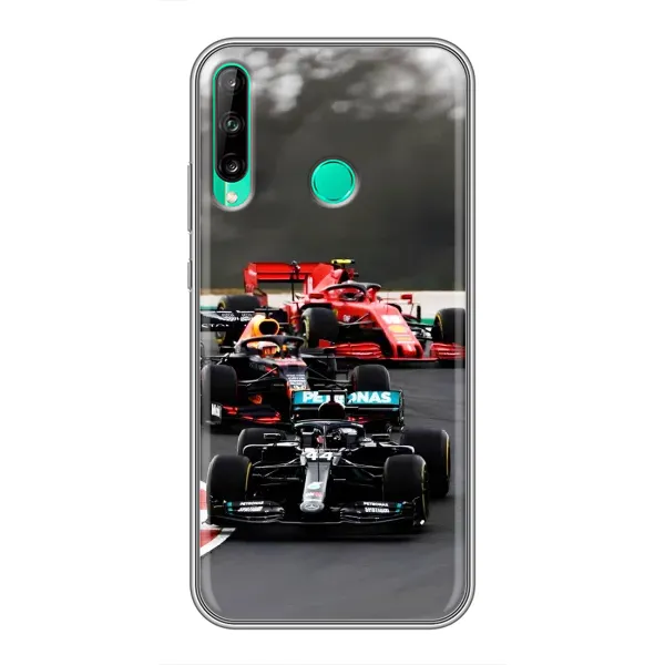 Чохол з принтом «Гонка Формула 1» для Huawei P40 Lite e Чохол з принтом «Гонка Формула 1» для Huawei P40 Lite e