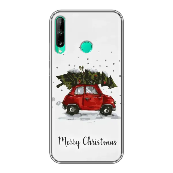 Чохол з принтом «Авто з ялинкою» для Huawei P40 Lite e Чохол з принтом «Авто з ялинкою» для Huawei P40 Lite e
