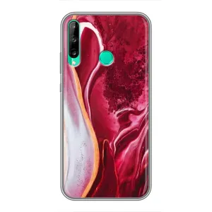 Чохол з принтом «Мрамор червоний» для Huawei P40 Lite e