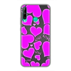 Чехлы для любимой на Хуавей Р40 Лайт е (VPrint) (Pink hearts)
