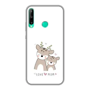 Чехол с принтом «Оленята мама и малыш» для Huawei P40 Lite e