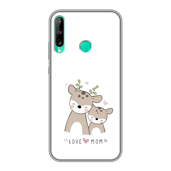 Чехол с принтом «Оленята мама и малыш» для Huawei P40 Lite e