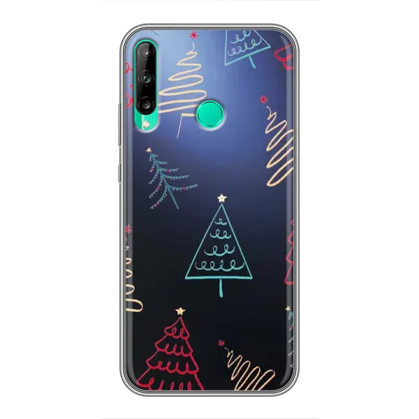 Чохол з принтом «Різдвяні ялинки» для Huawei P40 Lite e