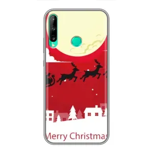 Різдвяні Чохли для Huawei P40 Lite e (VPrint) (Санта з оленями)