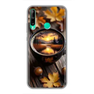 Чохол з принтом «Темна кава» для Huawei P40 Lite e