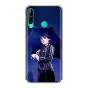Чохли Венсдей на Huawei P40 Lite e Уенсдей (AlphaPrint) (Венздей з парасолькою)