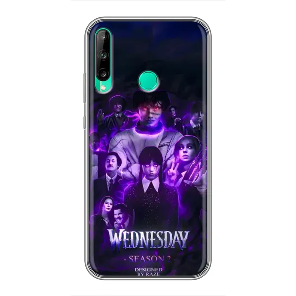 Чохол з принтом «Фіолетова магія Венздей» для Huawei P40 Lite e