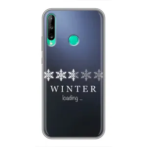 Зимні Чохли для Хуавей Р40 Лайт е - прозорий фон (Winter loading)