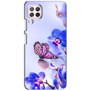 Чохли з квітами для Huawei P40 Lite (VPrint) (Метелик на квітах)