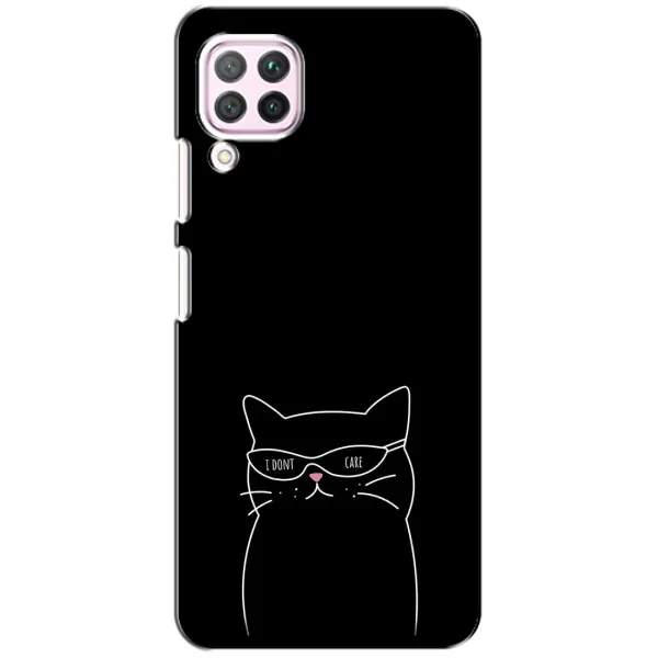 Чехол с принтом «Равнодушный кот» для Huawei P40 Lite Чехол с принтом «Равнодушный кот» для Huawei P40 Lite