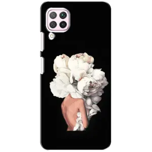 Чехлы (ART) Цветы на Huawei P40 Lite (VPrint) (Білі квіти)