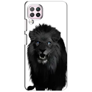 Чохли з картинкою животних Huawei P40 Lite (Чорний ЛЕВ)