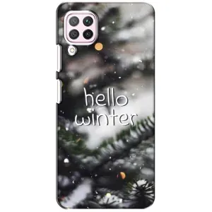 Новорічні, Святкові Чохли для Huawei P40 Lite - 2024 год (Hello winter)