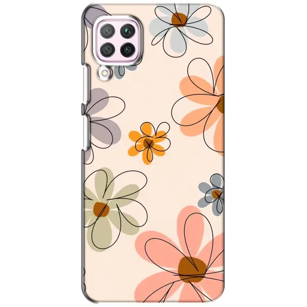 Чехол с принтом «Разноцветные цветы» для Huawei P40 Lite