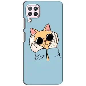 Чохол на 华为 P40 лайт з Котиками (VPrint) (Котик в окулярах)