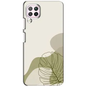 Силконовий чохол з принтом в квітах на Huawei P40 Lite (Зелена монстера дизайн)