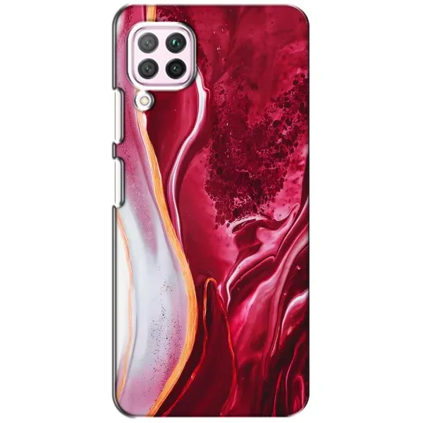 Чохол з принтом «Мрамор червоний» для Huawei P40 Lite