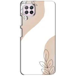 Силконовий чохол з принтом в квітах на Huawei P40 Lite (Нюдова гілочка абстракція)