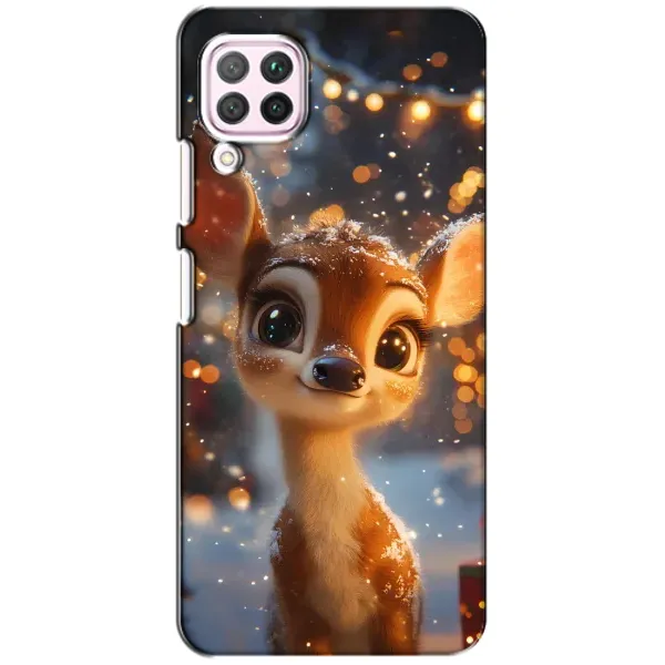 Чохол з принтом «Оленятко серед гірлянд» для Huawei P40 Lite Чохол з принтом «Оленятко серед гірлянд» для Huawei P40 Lite