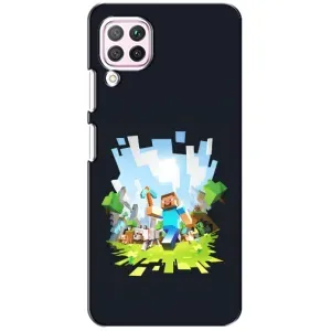 Чохол з принтом «персонажі Minecraft» для Huawei P40 Lite