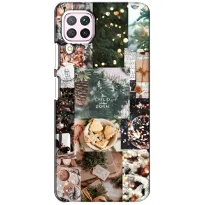 Різдвяні, Святкові Чохли для 华为 P40 лайт (Різдвяний колаж)