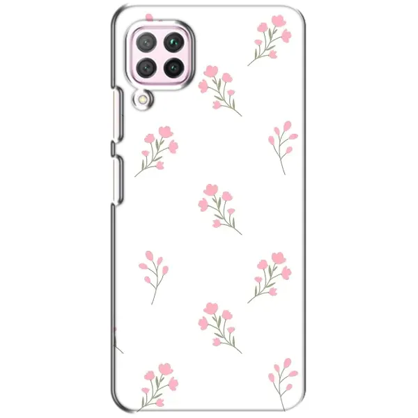 Чехол с принтом «Розовые цветы» для Huawei P40 Lite