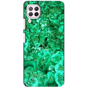 Мраморний чехол на Huawei P40 Lite (VPrint) (Салатовий Мрамор)
