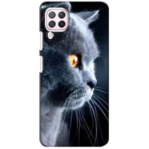 Чохли з Котиками для Huawei P40 Lite (VPrint) (Сірий Кіт)