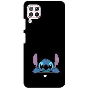 Чохол з принтом Стіч на Huawei P40 Lite (Стіч на чорному)