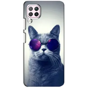 Чохол з принтом для Huawei P40 Lite (AlphaPrint) Модні коти (Стильний кіт)