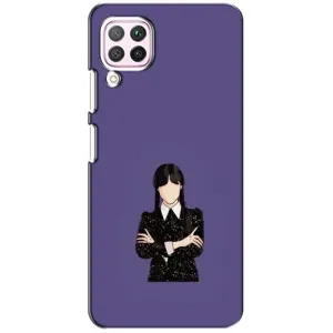 Чохли Венсдей на Huawei P40 Lite Уенсдей (AlphaPrint) (Венздей у чорному)