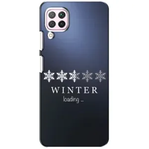 Зимні Чохли для 华为 P40 лайт - прозорий фон (Winter loading)