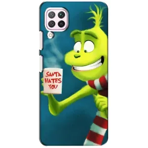 Різдвяні Чохли для Huawei P40 Lite (VPrint) (Зелений Грінч)