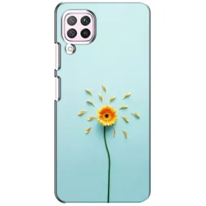 Чохли з квітами для Huawei P40 Lite (VPrint) (Жовта квітка)