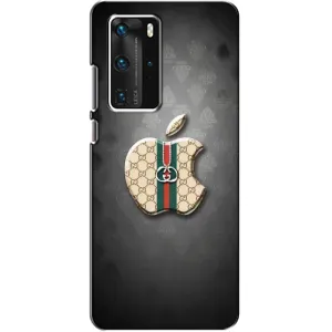 Чохол з принтом «Apple gucci» для Huawei P40 Pro