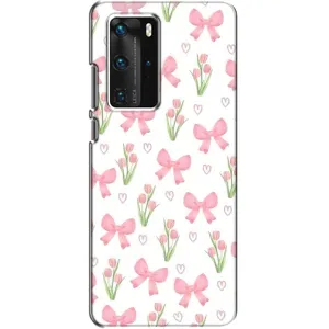 Чохол з принтом «Банти і квіти» для Huawei P40 Pro