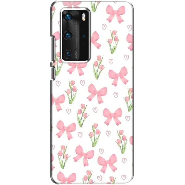 Чохол з принтом «Банти і квіти» для Huawei P40 Pro