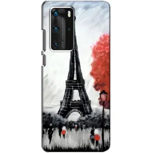 Чохол Ейфелева Вежа Huawei P40 Pro - (AlphaPrint) (Вежа в Парижі)