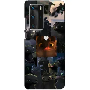 Чехол как приручить дракона на Huawei P40 Pro (Дракон коллаж)