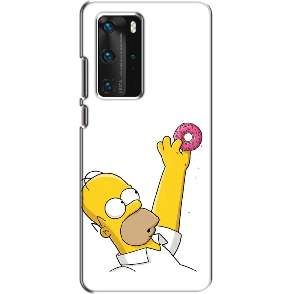 Чехол с принтом «Гомер с пончиком» для Huawei P40 Pro Чехол с принтом «Гомер с пончиком» для Huawei P40 Pro