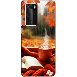 Чохол з принтом «Кава і дощ» для Huawei P40 Pro