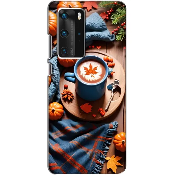 Чохол з принтом «Кава і гарбузики» для Huawei P40 Pro Чохол з принтом «Кава і гарбузики» для Huawei P40 Pro